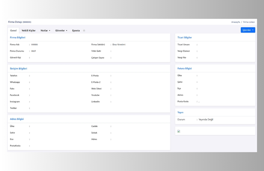 Firma Etkileşim Takibi