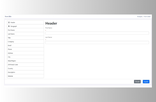 Sürükle Bırak Özelliği